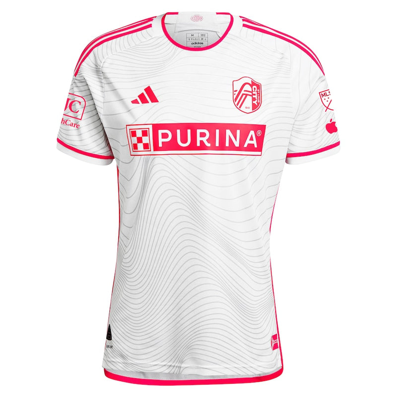 St. Louis City SC adidas 2024 The Confluence Kit Authentic Custom Jersey - White