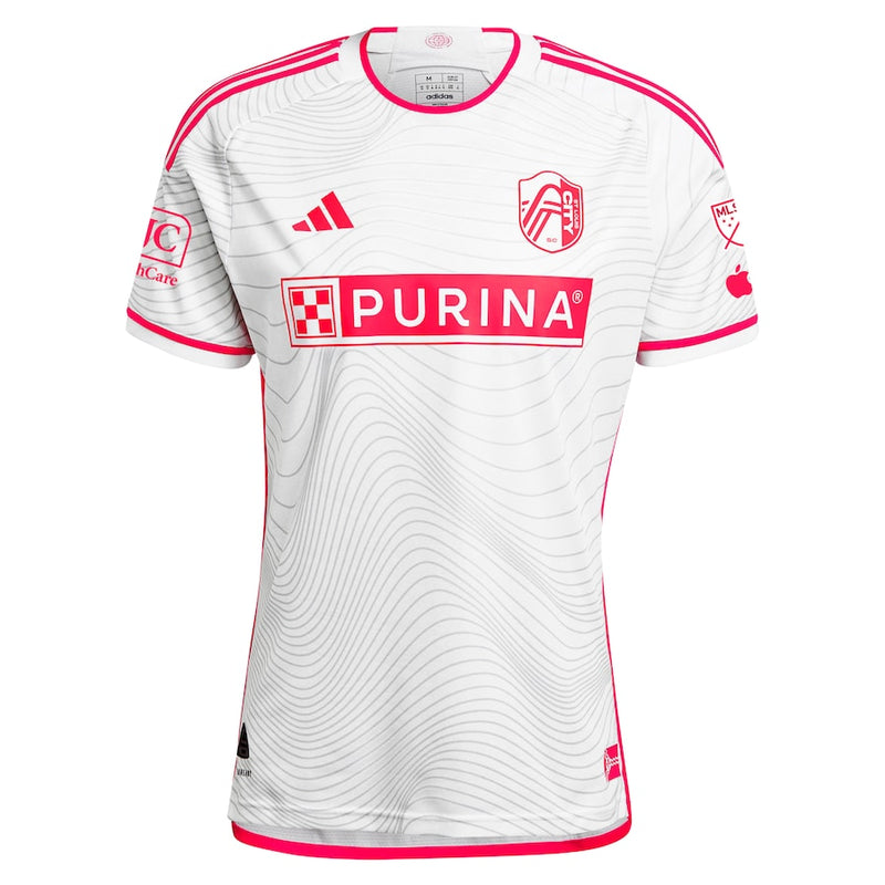 St. Louis City SC adidas 2024 The Confluence Kit Authentic Jersey - White