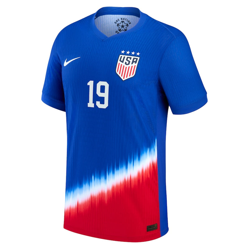 Crystal Dunn USWNT Nike 2024 Away Authentic Jersey - Royal