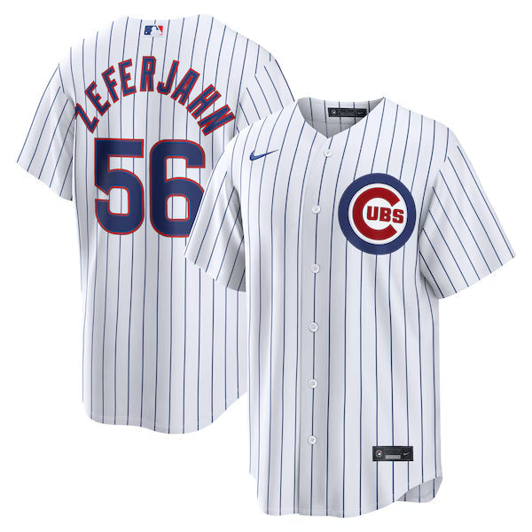 Ryan Zeferjahn Chicago Cubs Official-Nike Home Replica Jersey - White