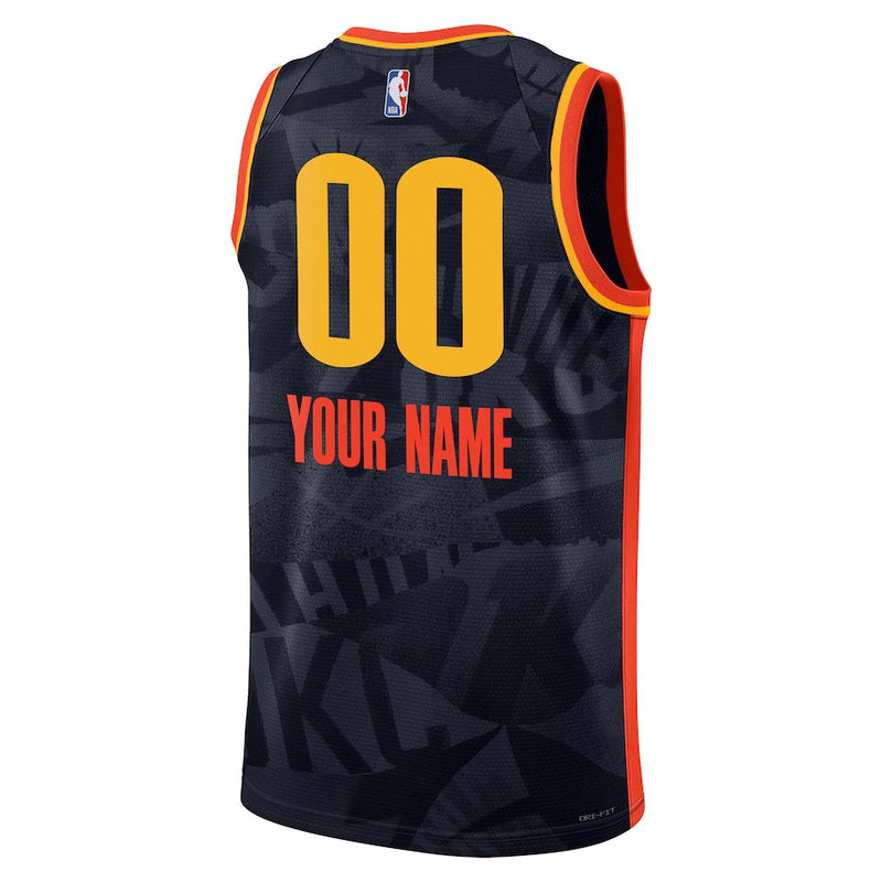 Oklahoma City Thunder Nike Unisex 2023/24 Custom Swingman Jersey - Navy - City Edition