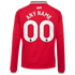 Official-Adidas Manchester United 2026/27 Home Replica Long Sleeve Custom Jersey Red
