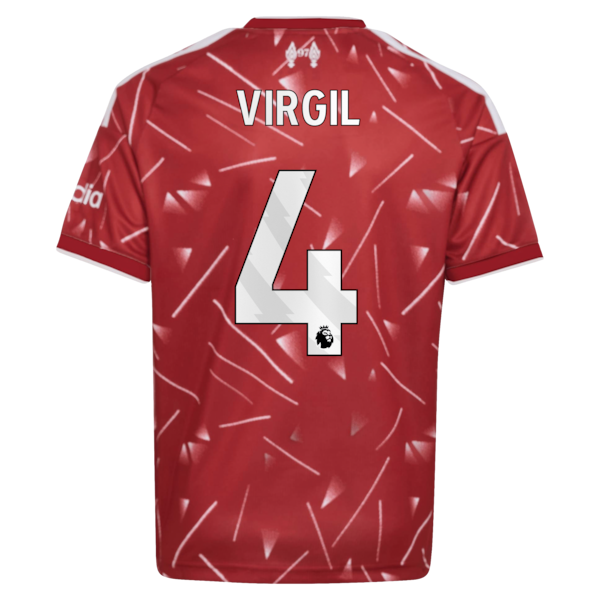 Official-Adidas Virgil Van Dijk Liverpool 2026/27 Home Replica Youth Jersey Red