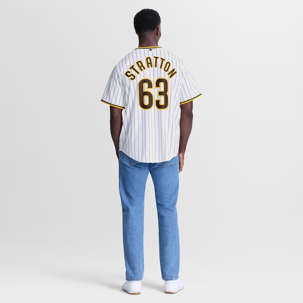 Hunter Stratton San Diego Padres Official-Nike Home Replica Jersey - White