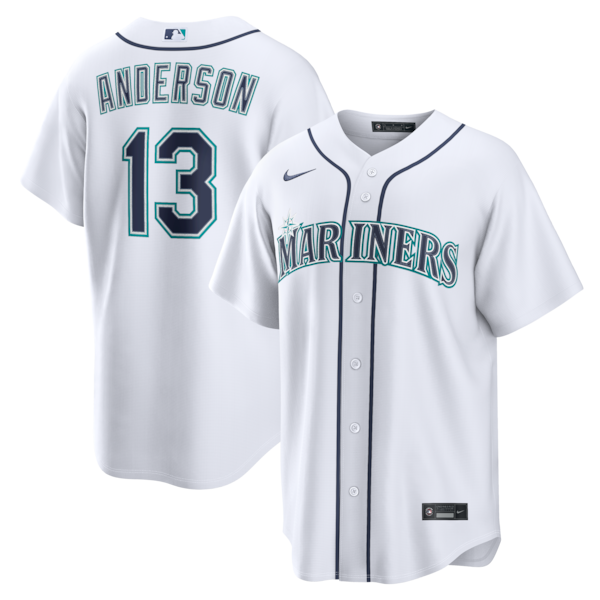 Kade Anderson Seattle Mariners Official-Nike Home Replica Jersey - White