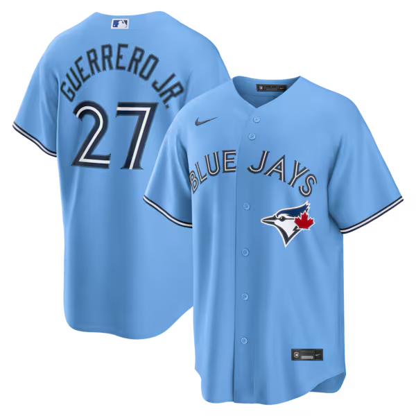 Vladimir Guerrero Jr. Toronto Blue Jays Official-Nike Replica Jersey - Light Blue