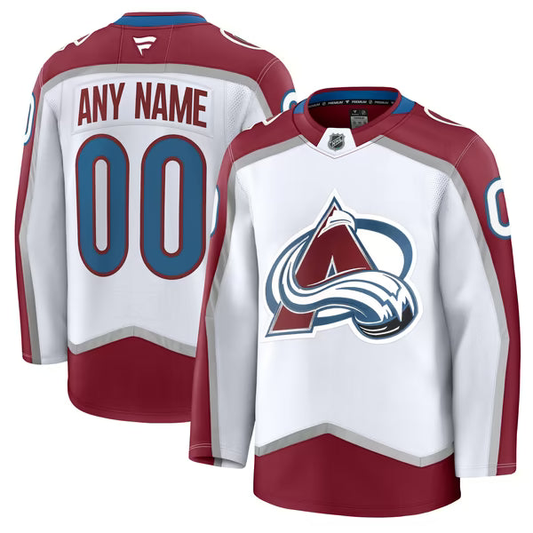 Teams Fans Shop Colorado Avalanche Fanatics Away Premium Custom Jersey - White