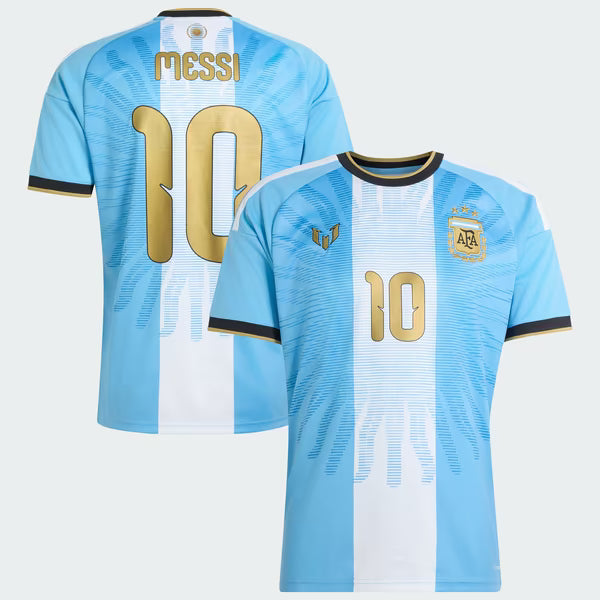 Lionel Messi Argentina National Team Official-Adidas AFA x Messi Replica Jersey - Light Blue