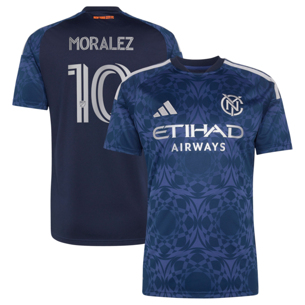 Official-Adidas Maximiliano Moralez New York City FC 2026 The All Nations Kit Replica Jersey Blue