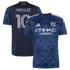 Official-Adidas Maximiliano Moralez New York City FC 2026 The All Nations Kit Replica Jersey Blue