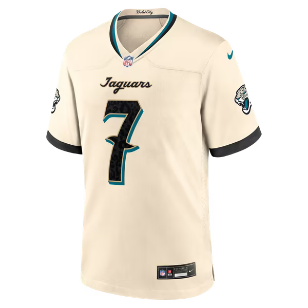 Brian Thomas Jr. Jacksonville Jaguars Official-Nike 2026 Rivalries Collection Game Jersey - Natural