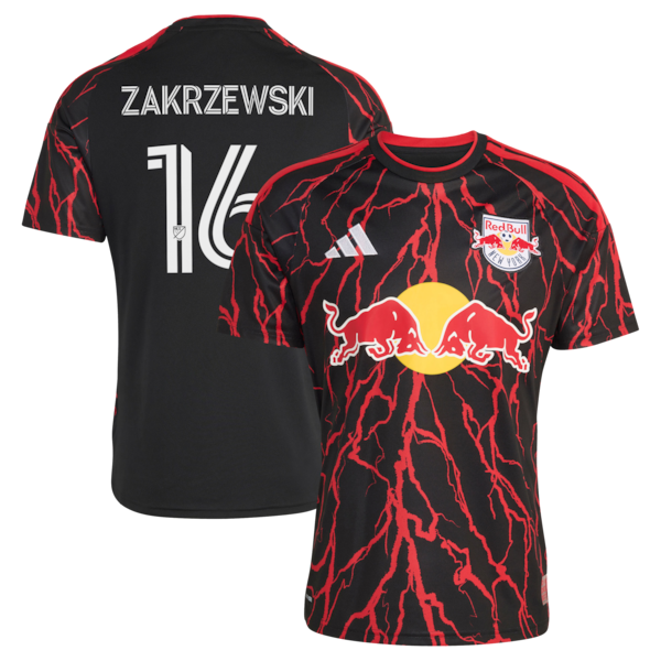 Official-Adidas Julian Hall New York Red Bulls 2026 The Rooted Kit Replica Jersey Black