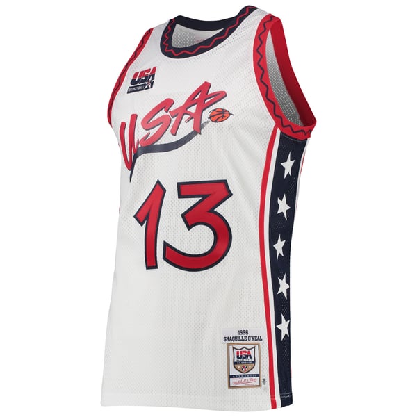 Teams Fans Shop Shaquille O'Neal USA Basketball Mitchell & Ness Jersey