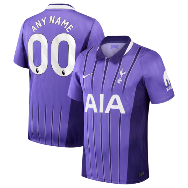 Tottenham Hotspur Official-Nike 2026/27 Third Stadium Replica Custom Jersey - Purple