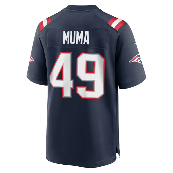 Chad Muma New England Patriots Official-Nike Team Game Jersey - Navy