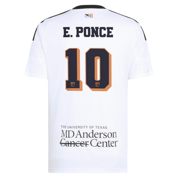 Ezequiel Ponce Houston Dynamo FC Official-Adidas 2026 Archive Replica Jersey - White