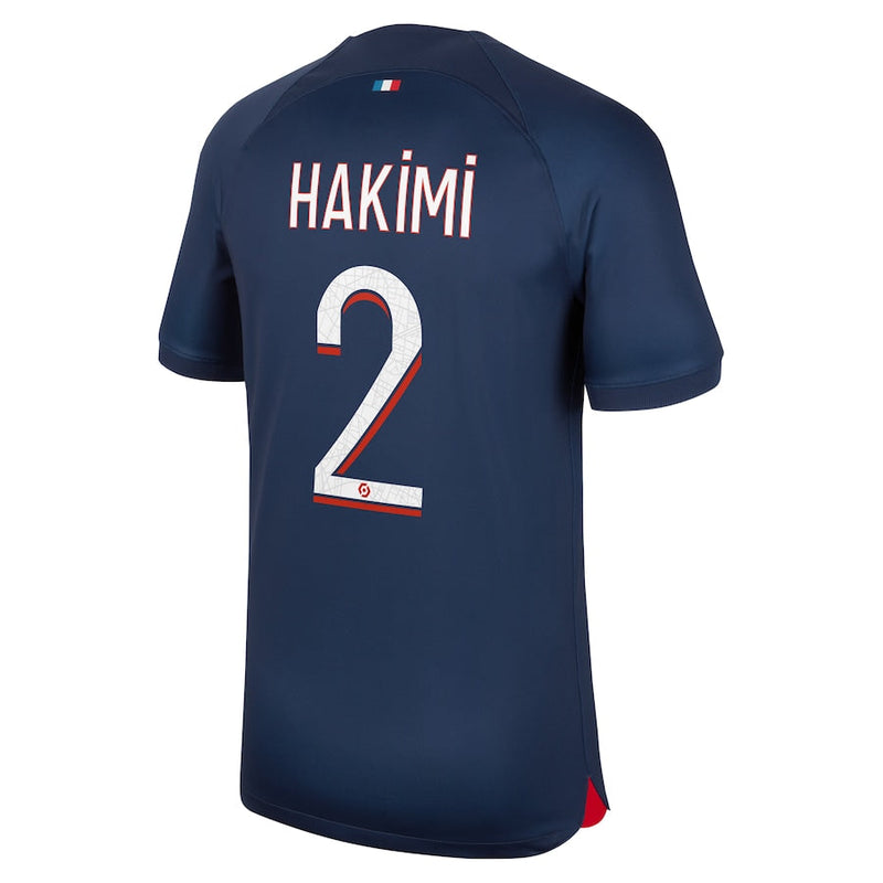 Achraf Hakimi Paris Saint-Germain Nike 2023/24 Home Player Jersey - Navy