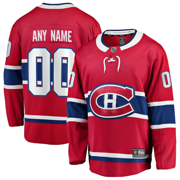 Teams Fans Shop Montreal Canadiens Fanatics Home Breakaway Custom Jersey Red