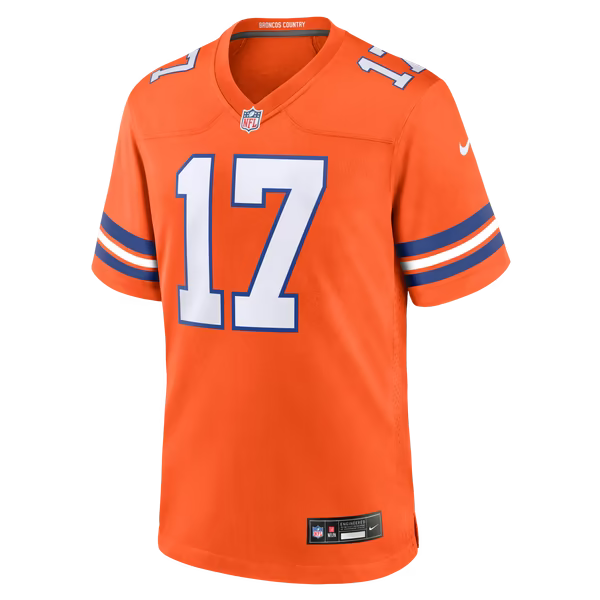Jaylen Waddle Denver Broncos Official-Nike Game Player Jersey - Orange
