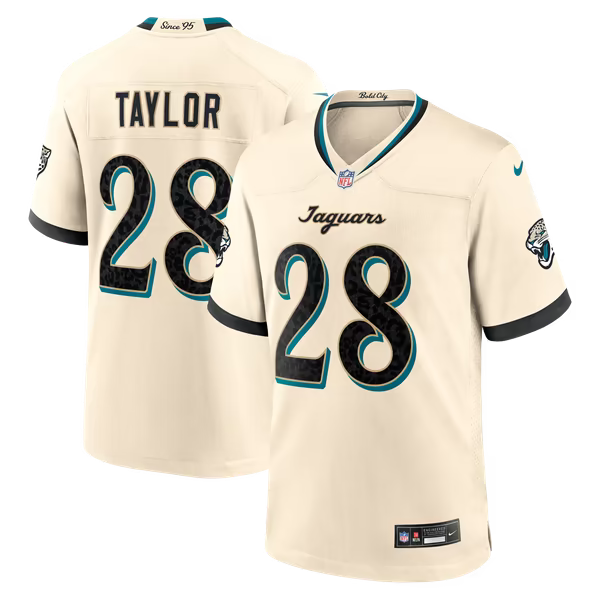 Fred Taylor Jacksonville Jaguars Official-Nike 2026 Rivalries Collection Game Jersey - Natural