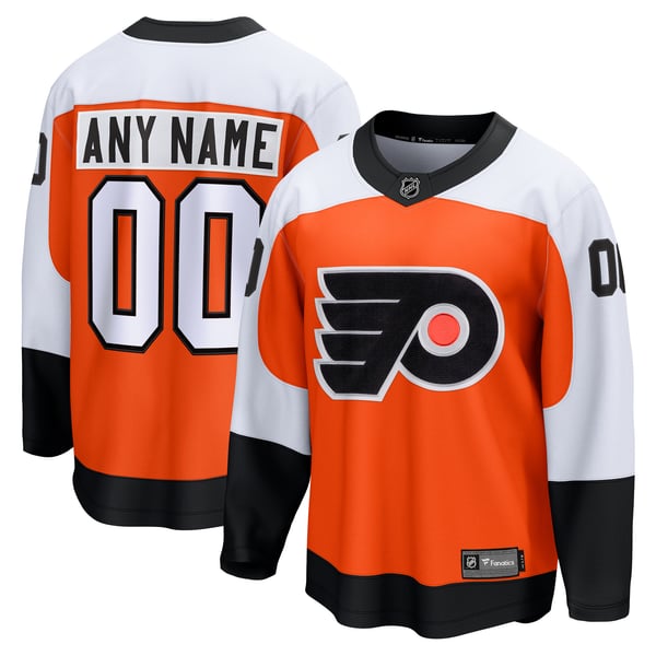 Teams Fans Shop Philadelphia Flyers Fanatics Home Breakaway Custom Jersey Orange