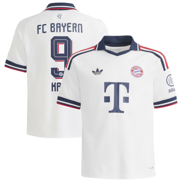 Harry Kane Bayern Munich Official-Adidas Youth 2026/27 Away Replica Jersey - White