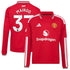 Official-Adidas Kobbie Mainoo Manchester United 2026/27 Home Replica Long Sleeve Jersey Red