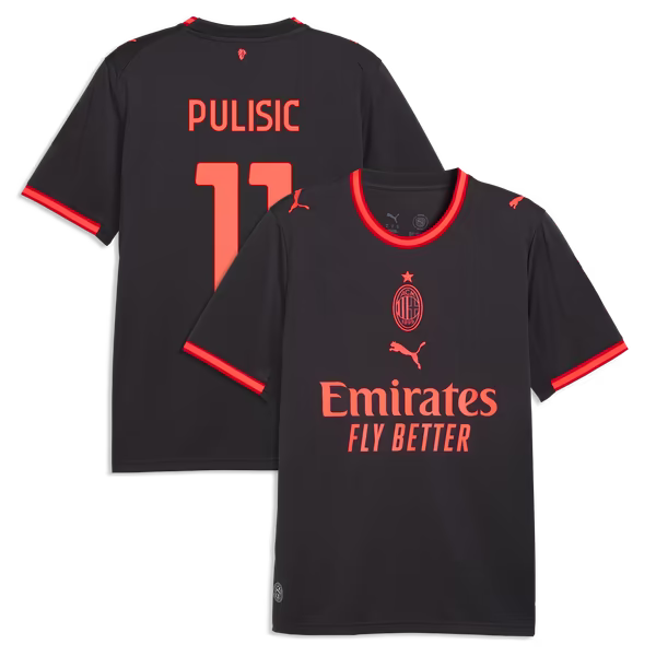 Christian Pulisic AC Milan Official-Puma 2026/27 Third Replica Jersey - Gray