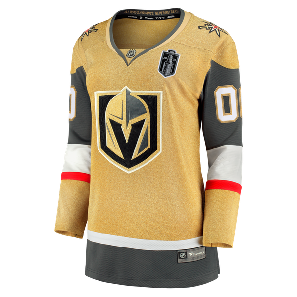 Teams Fans Shop Fanatics Women's Vegas Golden Knights 2026 Stanley Cup Final Breakaway Custom Jersey - Gold