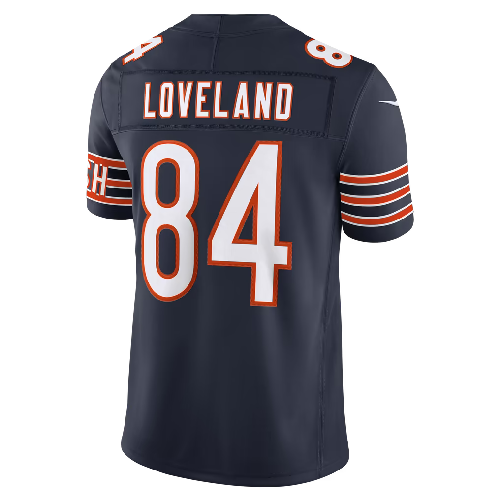 Colston Loveland Chicago Bears Official-Nike Team Vapor F.U.S.E. Stitched Limited Jersey - Navy