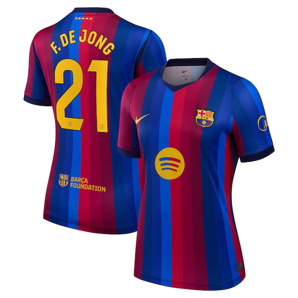 Official-nike Frenkie De Jong Barcelona 2026/27 Home Stadium Replica Jersey Red