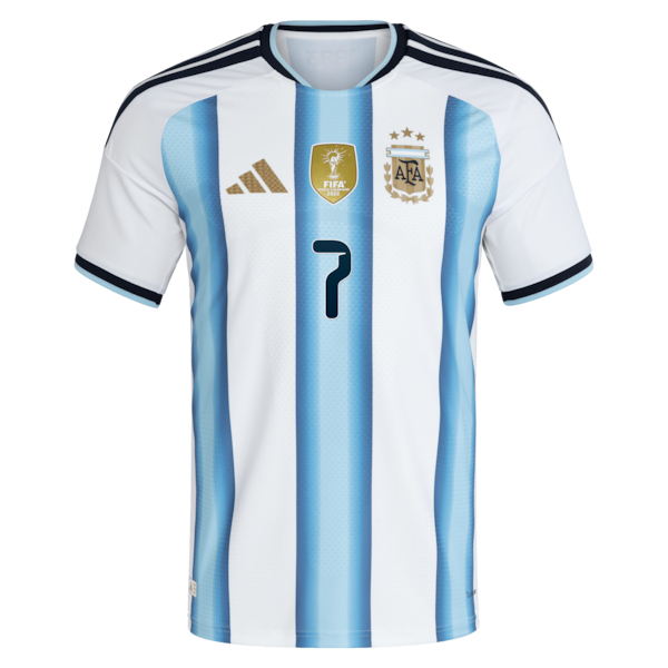 Official-Adidas Rodrigo De Paul Argentina National Team 2026 Home Authentic Jersey White