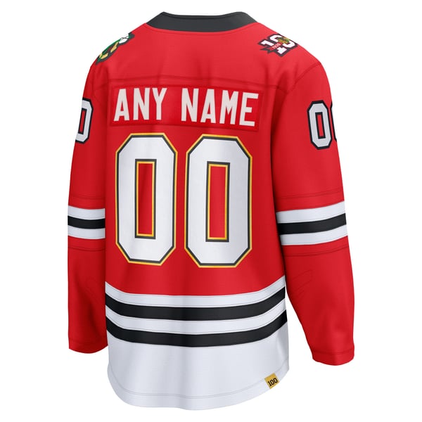 Teams Fans Shop Chicago Blackhawks Fanatics Centennial Jersey Red