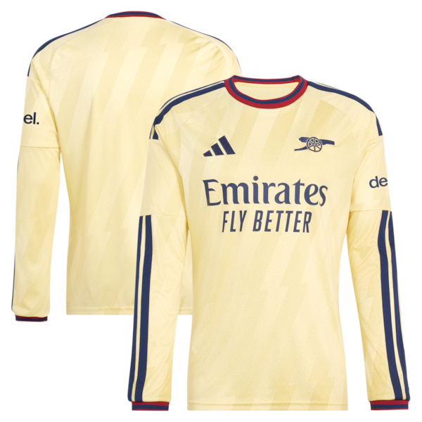 Arsenal Official-Adidas 2026/27 Third Replica Long Sleeve Jersey - Yellow