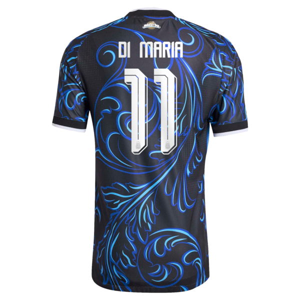 Official-Adidas Angel Di Maria Argentina National Team 2026 Away Authentic Jersey Black