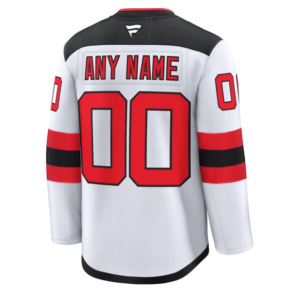 Teams Fans Shop New Jersey Devils Fanatics Away Premium Custom Jersey White
