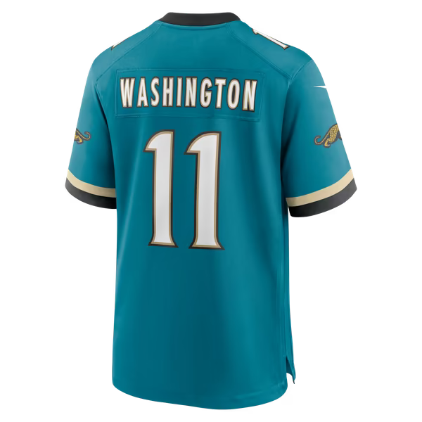 Parker Washington Jacksonville Jaguars Official-Nike Alternate Prowler Throwback Game Jersey - Teal
