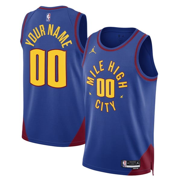 Teams Fans Shop Denver Nuggets Jordan Unisex Custom Jersey