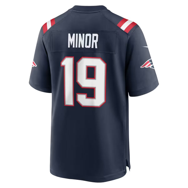 Kobee Minor New England Patriots Official-Nike Team Game Jersey - Navy