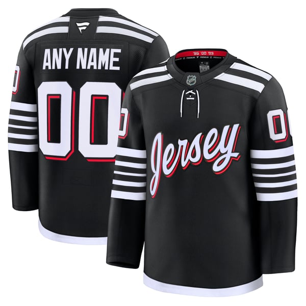 Teams Fans Shop New Jersey Devils Fanatics Alternate Premium Jersey - Black