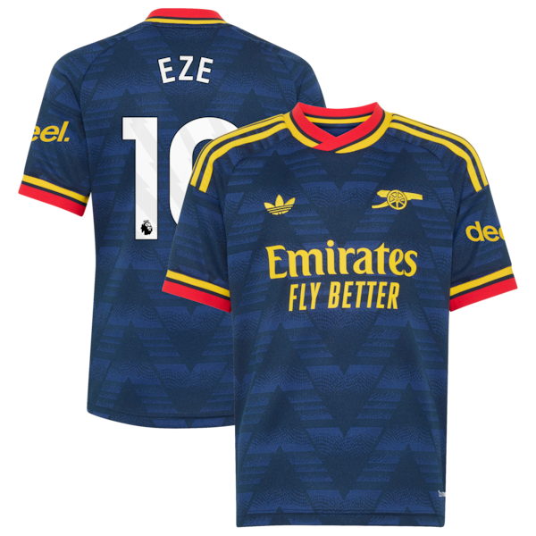Eberechi Eze Arsenal Official-Adidas Youth 2026/27 Away Replica Jersey - Navy