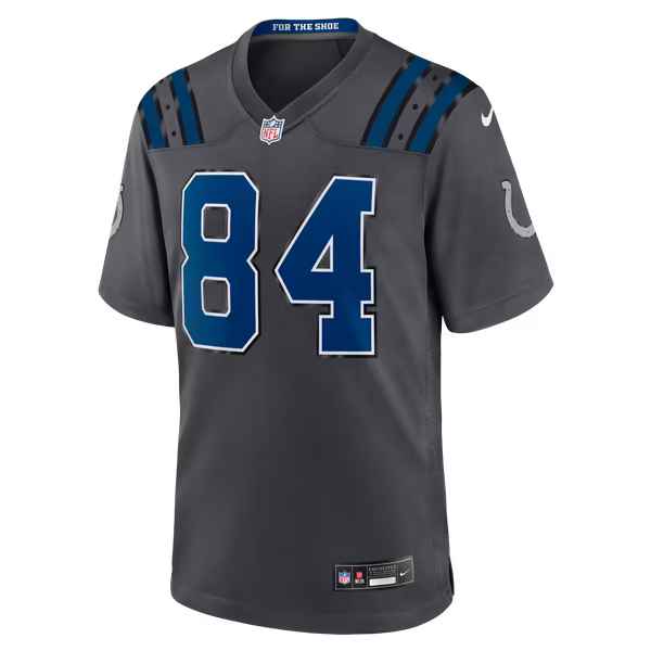 Tyler Warren Indianapolis Colts Official-Nike 2026 Rivalries Collection Game Jersey - Anthracite