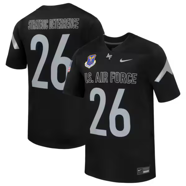 #26 Air Force Falcons Official-Nike 2026 Rivalry Collection Replica Football Jersey - Black