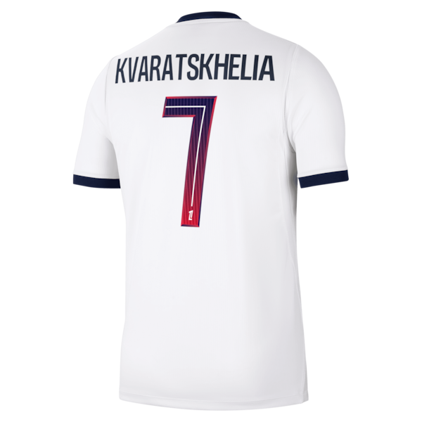 Official-nike Khvicha Kvaratskhelia Paris Saint-Germain 2026/27 Away Stadium Replica Jersey White