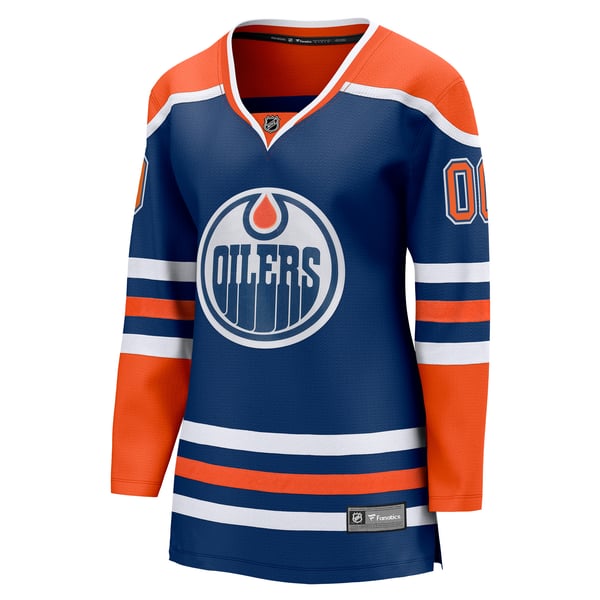 Teams Fans Shop Fanatics Women's Edmonton Oilers Home Breakaway Custom Jersey