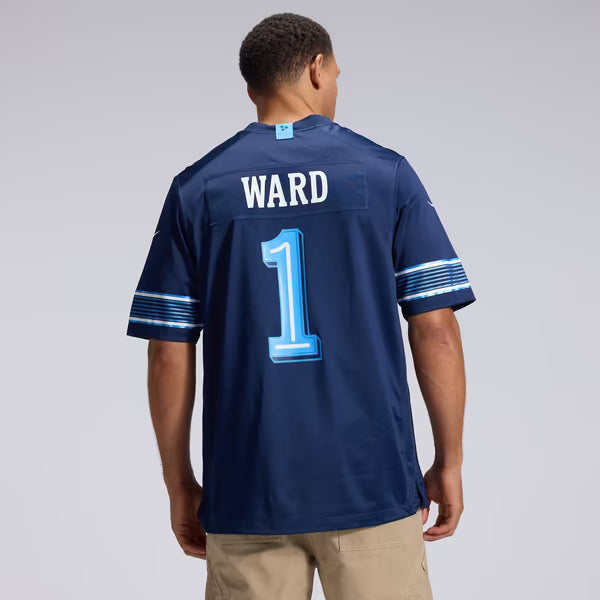 Cameron Ward Tennessee Titans Official-Nike 2026 Rivalries Collection Game Jersey - Navy