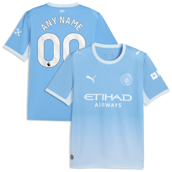 Official-Puma Manchester City 2026/27 Home Replica Custom Jersey Light Blue