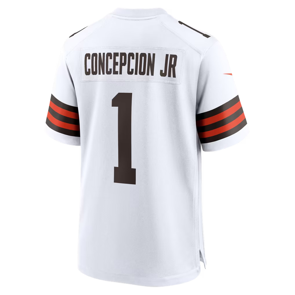 KC Concepcion Jr. Cleveland Browns Official-Nike Game Jersey - White
