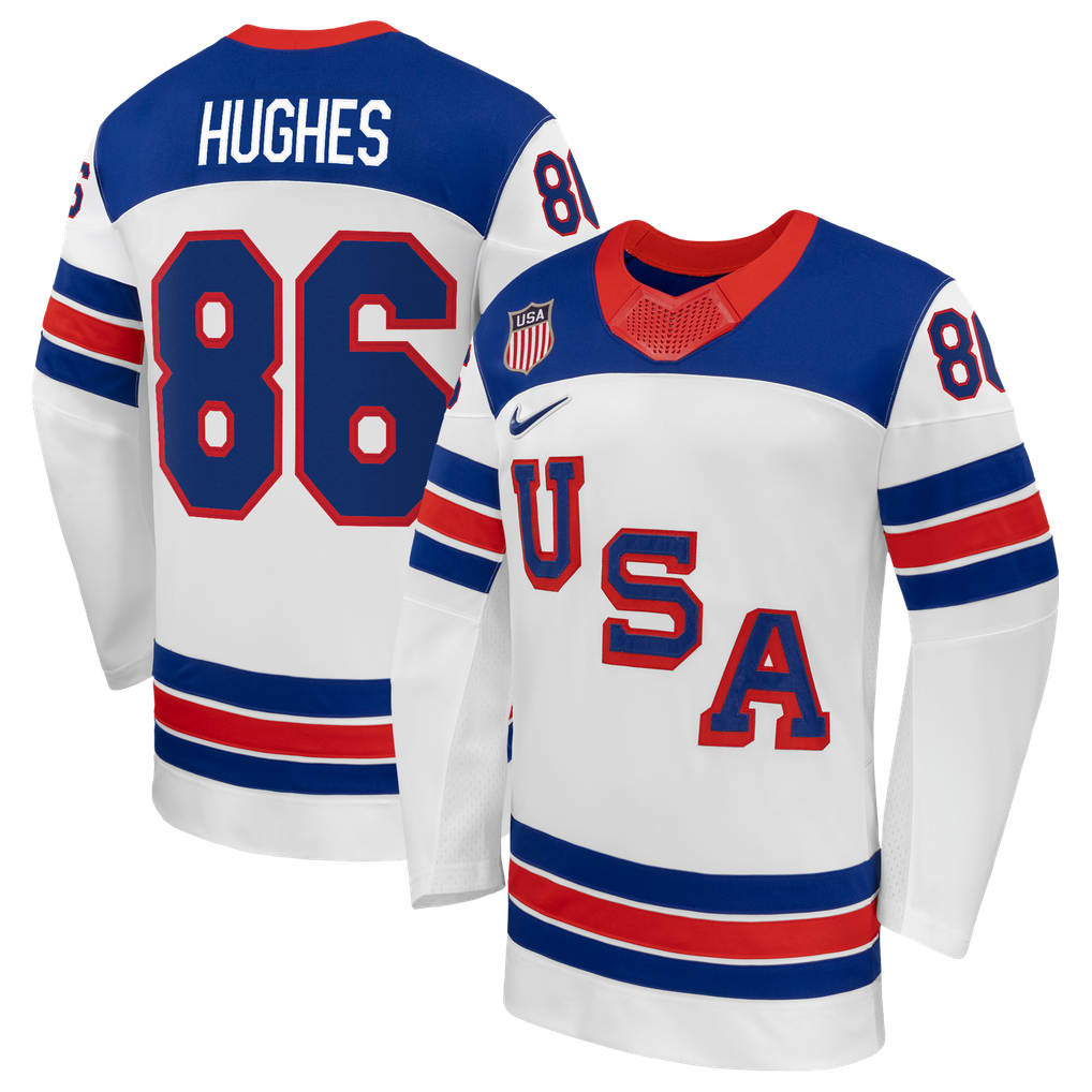 Teams Fans Shop Nike US Hockey Jack Hughes 2026 Away Replica Jersey