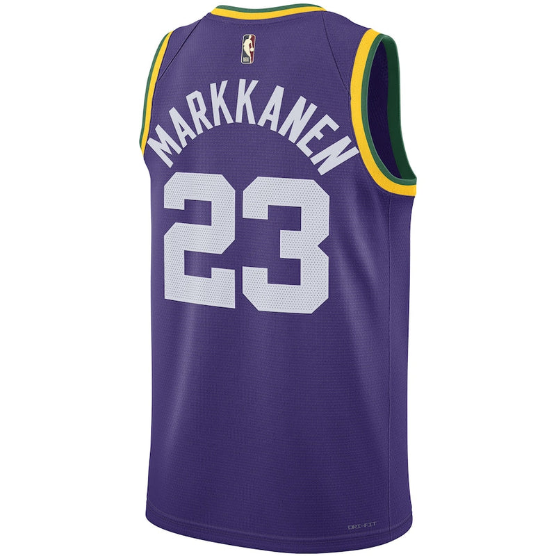 Lauri Markkanen Utah Jazz Nike Unisex 2023/24 Swingman  Jersey - Classic Edition - Purple